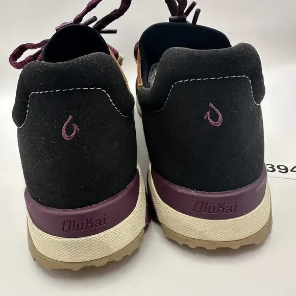 OLUKAI Wailuku Women's 9.5 Athletic Breathable Sneaker Black/Mocha - Picture 3 of 6